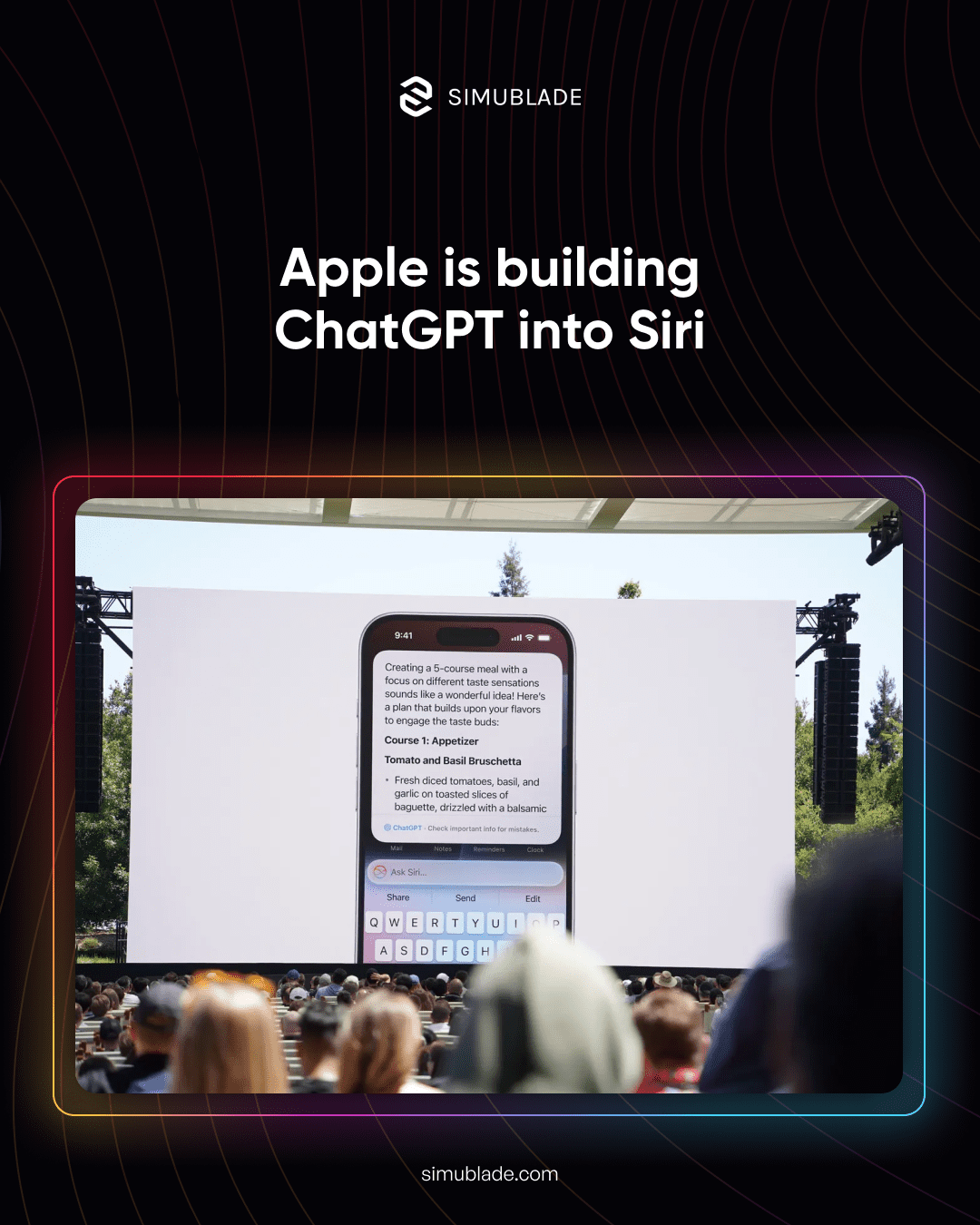 Apple is building chatGPT into Siri