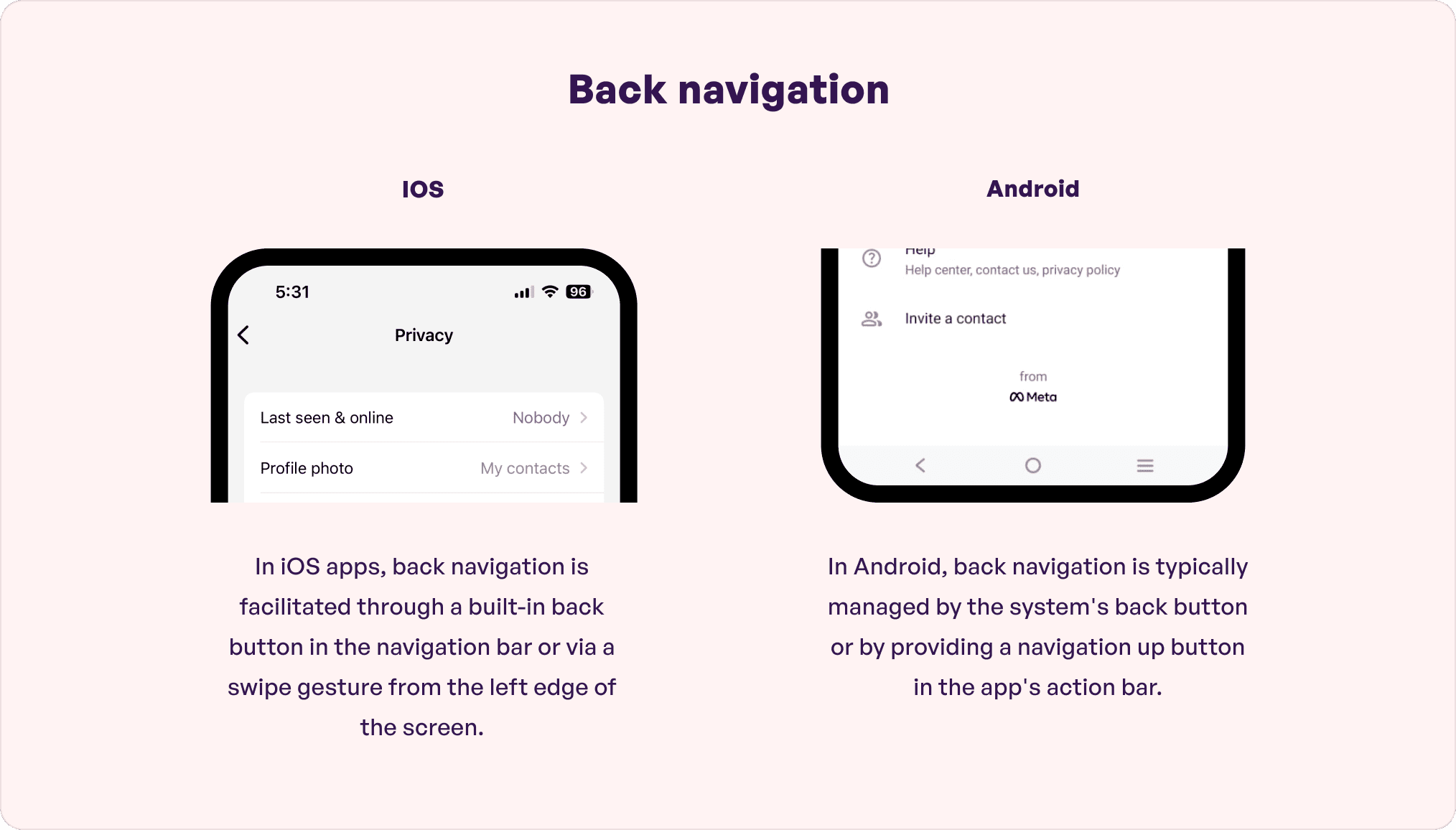 Back Navigation